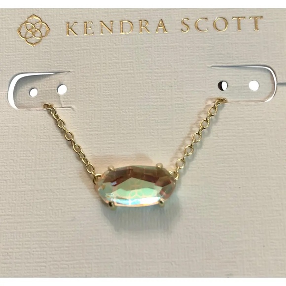 Kendra Scott Gold Necklace with Iridescent Pendant - Picture 1 of 3